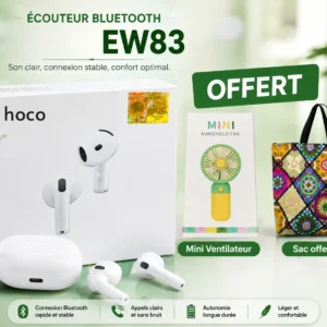écouteur Bluetooth hoco Ew83(sac+ventilateur offert🔥(livraison gratuite) 🔥🚚