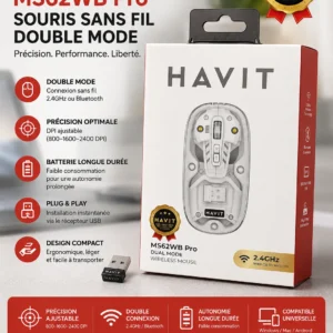 SOURIS SANS FIL DOUBLE MODE  
HAVIT